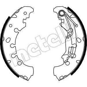 Bilde av Bremsesko sett, Bakaksel, citroën,fiat,lancia,opel,peugeot,piaggio,vauxhall, 1605107, 1605289, 1605458, 4241.P0, 59116729, 7087520, 7736
