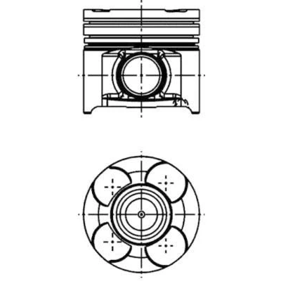 Bilde av KOLBENSCHMIDT 40660600 Motorstempel 82