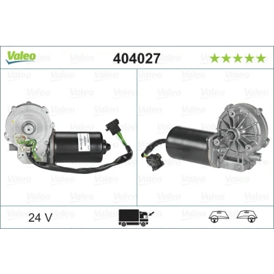 Bilde av VALEO ORIGINAL PART 404027 Vindusviskermotor 24 foran for høyre/venstre ratt