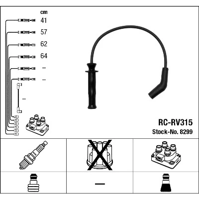 Bilde av NGK 8299 Pluggledninger 4