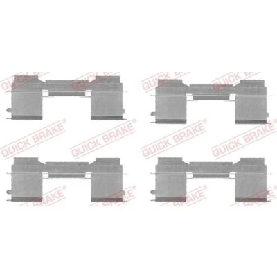 Bilde av QUICK BRAKE 109 1729 Tibehørsett, skivebremse belegg FIAT: Ducato III Flatvogn lastebil / Chassis, Minibuss, Van