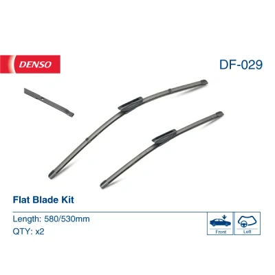 Bilde av Vindusvisker Denso Flat DF 029 Rammeløs RENAULT: Kangoo II Express, MERCEDES BENZ: Citan Van