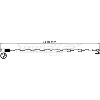 Bilde av TOMEX brakes TX 31 38 Bremsebeleggslitasje bakaksel MINI: Hatchback, Clubman