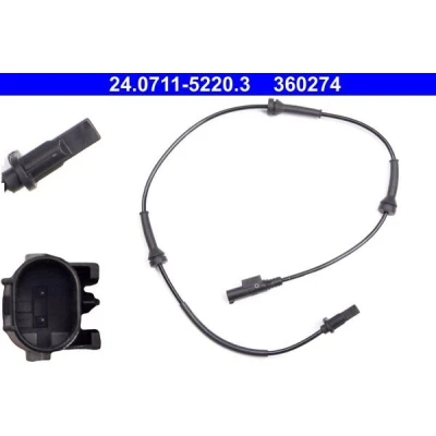 Bilde av ATE 24.0711 5220.3 ABS Sensor 706 FIAT: 500 Hatchback