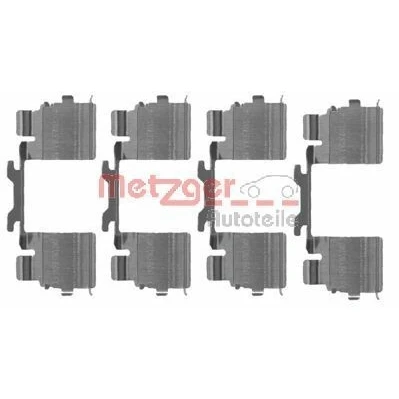 Bilde av METZGER 109 1725 Tibehørsett, skivebremse belegg FIAT: Ducato III Flatvogn lastebil / Chassis, Minibuss, Van, IVECO: DAILY 4