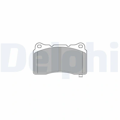 Bilde av DELPHI LP3575 Bremseklosser med akustisk slitasjevarsel antihyle blikk uten tilbehør HONDA: CIVIC 9, 10