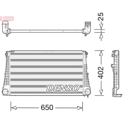 Bilde av DENSO DIT06003 Ladeluftkjøler Aluminium
