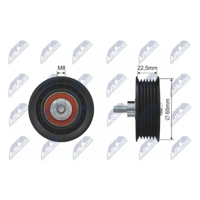 Bilde av Løpehjul, kilerem, citroën,fiat,ford,peugeot, 1372398, 1496244, 16 080 248 80, 090 106 114 234 1609010680, 1611423480, 173