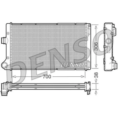 Bilde av DENSO DRM09099 Radiator Aluminium 700 306 38