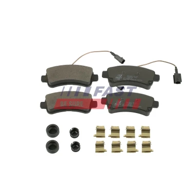 Bilde av FAST FT29555 Bremseklosser framaksel ikke klargjort for slitasjeindikator FORD: FOCUS 3, Transit Connect V408 Van, KUGA 2