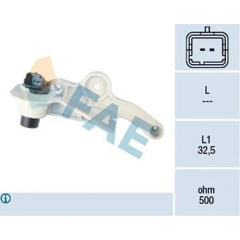 Bilde av Turtallssensor, motormanagement, citroën,peugeot, 1920 AV, 1920.AV, 96.374.660.80, 96.399.999.80