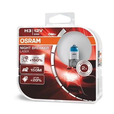 Bilde av OSRAM 64151NL HCB Lyspære, fjernlys H3 12V 55W 3950K Halogen BMW: 5 Touring, 3 Sedan, VOLVO: V70 2, S60 I, VOLKSWAGEN: TRANSPORTER 4 Bus