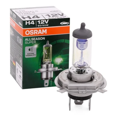 Bilde av OSRAM 64193ALS Lyspære, fjernlys H4 12V 60/55W 3000K Halogen VOLKSWAGEN: Multivan 5 (7HM, CADDY 4 Kasten, Transporter 5, JEEP: Renegade SUV