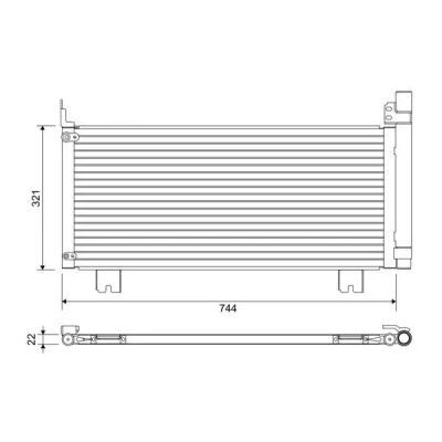 Bilde av VALEO 822651 Kondensator med tørker Aluminium 321