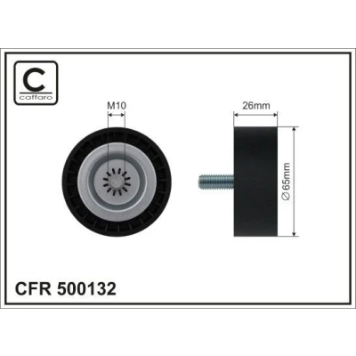 Bilde av Løpehjul, kilerem, mercedes benz, 651 200 02 70, A651 70