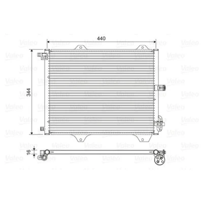 Bilde av VALEO 822588 Kondensator med tørker Aluminium 344