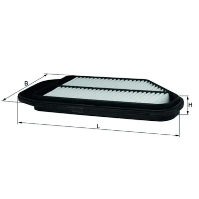 Bilde av MAHLE ORIGINAL LX 3152 Luftfilter 32,5 157 360,0 Filterinnsats CHEVROLET: Spark