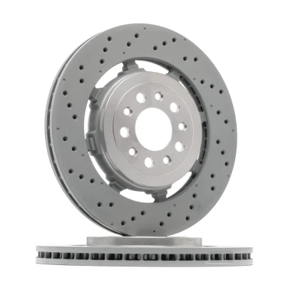 Bilde av BREMBO 09.C506.33 Bremseskiver 350 28 5 todelt bremseskive, perforert / ventilert belagt høy karbon ALFA ROMEO: Giulia Sedan, Stelvio