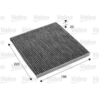 Bilde av VALEO CLIMFILTER PROTECT 715701 Kupéfilter Karbonfilter 200mm 219mm 20mm TOYOTA: Avensis II Station Wagon, Corolla IX Hatchback