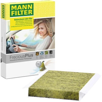 Bilde av MANN FILTER FP 22 022 Kupéfilter aktivkullfilter med polyfenol 220mm 157mm 30mm JEEP: Renegade SUV, Compass, FIAT: 500L