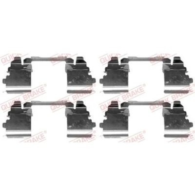 Bilde av QUICK BRAKE 109 1768 Tibehørsett, skivebremse belegg NISSAN: NP300 Navara Pick up, Flatvogn lastebil / Chassis, IVECO: DAILY 4