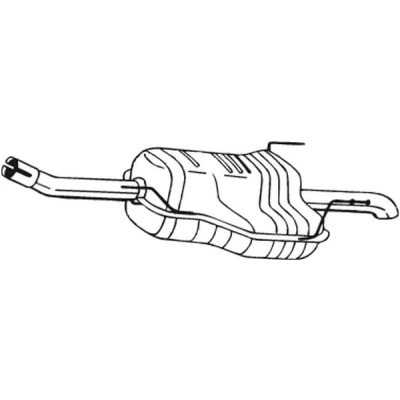 Bilde av sluttlyddemper, opel zafira a minibus, minivan, 13142090, 13158599, 5852263, 5852439, 854175, 93197203
