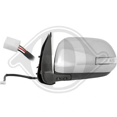 Bilde av Sidespeil Diederichs 6684425 venstre krom for elektrisk speiljustering, komplett speil, konveks TOYOTA: HILUX 3 Pick up