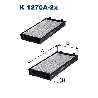 Bilde av FILTRON K 1270A 2x Kupéfilter Karbonfilter 292 145 34 BMW: X5, X6