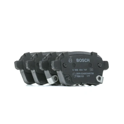 Bilde av BOSCH 0 986 494 747 Bremseklosser Low Metallic med integrert slitasjevarselkontakt, akustisk slitasjevarsel skruer tilbehør