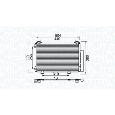 Bilde av Kondensator, klimaanlegg, toyota yaris, yaris verso, 884500D020, 88450 0D020, 884500D021, 0D021, 8846052020, 88460 52020