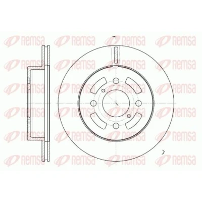 Bilde av REMSA 6642.10 Bremseskiver framaksel 257, 257 17 4 ventilert OPEL: Astra H GTC, Hatchback, Zafira A, SUZUKI: IGNIS I, 2