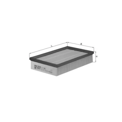 Bilde av MAHLE ORIGINAL LX 1596 Luftfilter 57,3 180 282,0 Filterinnsats NISSAN: Pathfinder 3, NP300 Navara Pick up