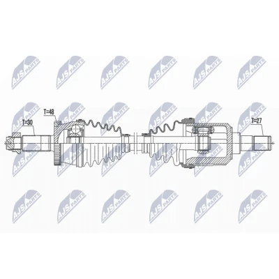 Bilde av Drivaksel, Framaksel venstre, hyundai tucson, kia sportage iv, 49500 D7180