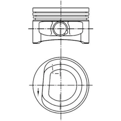 Bilde av KOLBENSCHMIDT 99452600 Motorstempel 76,51