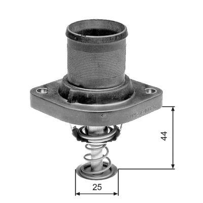 Bilde av GATES TH24989G1 Termostat 89 med tetning kapsling PEUGEOT: 307 CC, SW, 308 I Hatchback, CITROËN: C5 III Stasjonsvogn