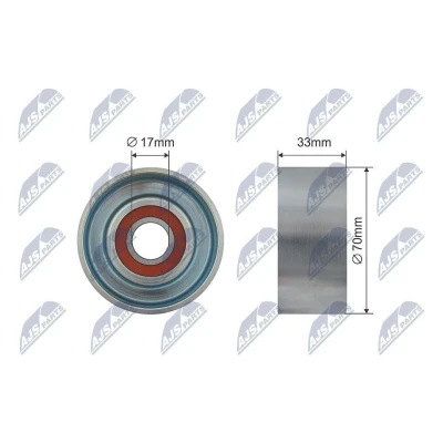 Bilde av Strammerull, kilerem med ribber, nissan cabstar, np300 navara, navara flak/chassi, nt400 pathfinder iii, 119555X00B, 1195