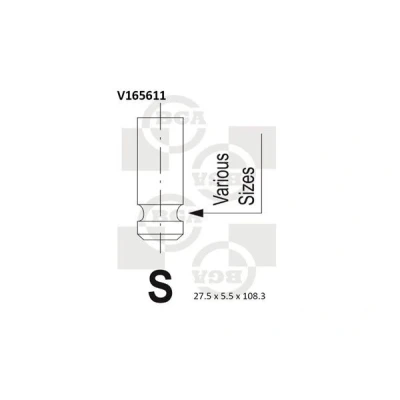 Bilde av Utløpsventil, lotus elise, toyota auris, auris kombi, avensis sedan, corolla verso, yaris, 13715 37030