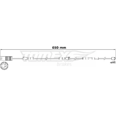 Bilde av TOMEX brakes TX 31 15 Bremsebeleggslitasje framaksel BMW: 3 Sedan, Touring, 1 Hatchback