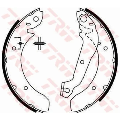 Bilde av TRW GS6152 Bremsesko 230mm 45mm FORD: Granada, Taunus &#039;80, ́80 Turnier