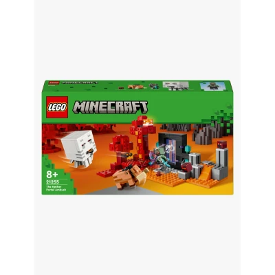 Bilde av LEGO Minecraft 21255 Bakholdsangrep ved underverdenportalen Byggesett