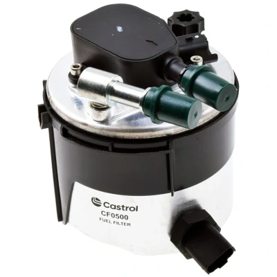 Bilde av Castrol filters CF0500 Drivstoffilter ledningsfilter, med vannsensor VOLVO: V50, V70 3, C30, FORD: FIESTA 6, Focus 2, 2 Kombi, MAZDA: 3 Sedan