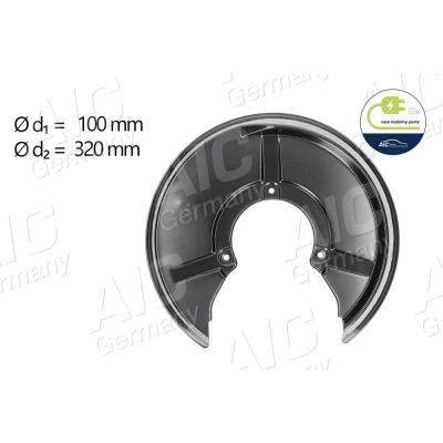 Bilde av AIC 56581 Bremseskjold venstre bakaksel AUDI: 80 B4 Sedan, A4 B5 Avant, Avant