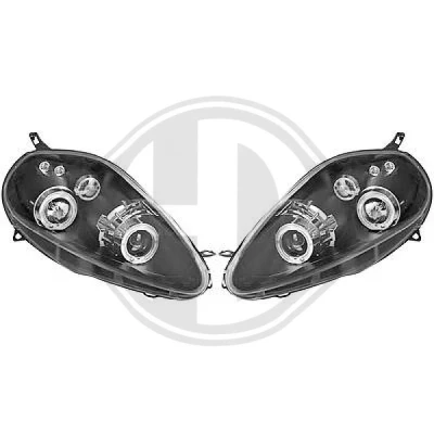 Bilde av Sett hovedfrontlys abarth grande punto, fiat punto