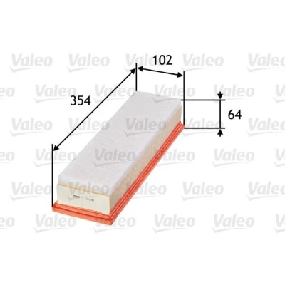 Bilde av VALEO 585311 Luftfilter 65 102 354 Filterinnsats med forfilter PEUGEOT: 307 Hatchback, Stasjonsvogn, 206 CITROËN: C4 I Hatchback