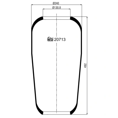 Bilde av FEBI BILSTEIN 20713 Fjærbelg, luftfjæring
