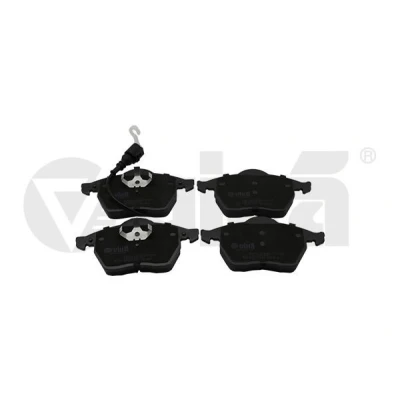 Bilde av VIKA 66980008801 Bremseklosser framaksel Low Metallic inkl. slitasjevarselkontakt med montageanvisning VOLKSWAGEN: Golf 5, 4, Polo IV Hatchback