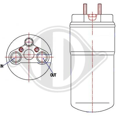 Bilde av DIEDERICHS DCT1308 Tørker R 134a Aluminium