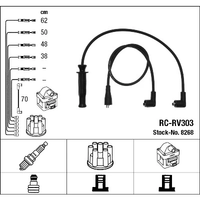 Bilde av NGK 8268 Pluggledninger 5