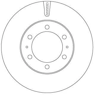 Bilde av TRW DF7827S Bremseskiver 318 28 6 139,7 ventilert spraylakkert