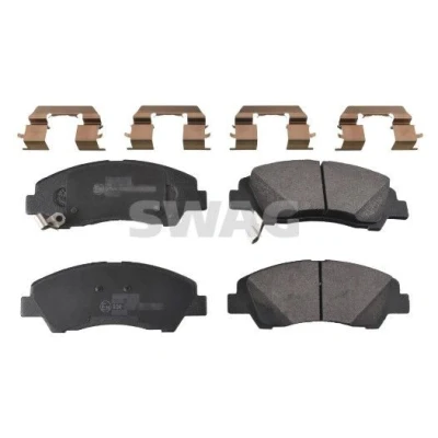 Bilde av SWAG 33 10 7143 Bremseklosser framaksel med akustisk slitasjevarsel HYUNDAI: i10 II Hatchback